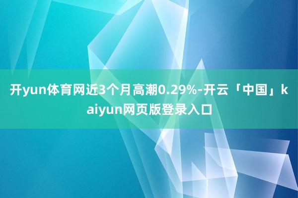 开yun体育网近3个月高潮0.29%-开云「中国」kaiyun网页版登录入口